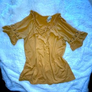 Mustard yellow top